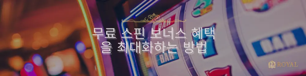 무료 스핀 보너스 혜택을 최대화하는 방법.